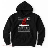 Naughty Or Nice? Sorting Santa Claus Ugly Christmas Sweater Hoodie thumb 0