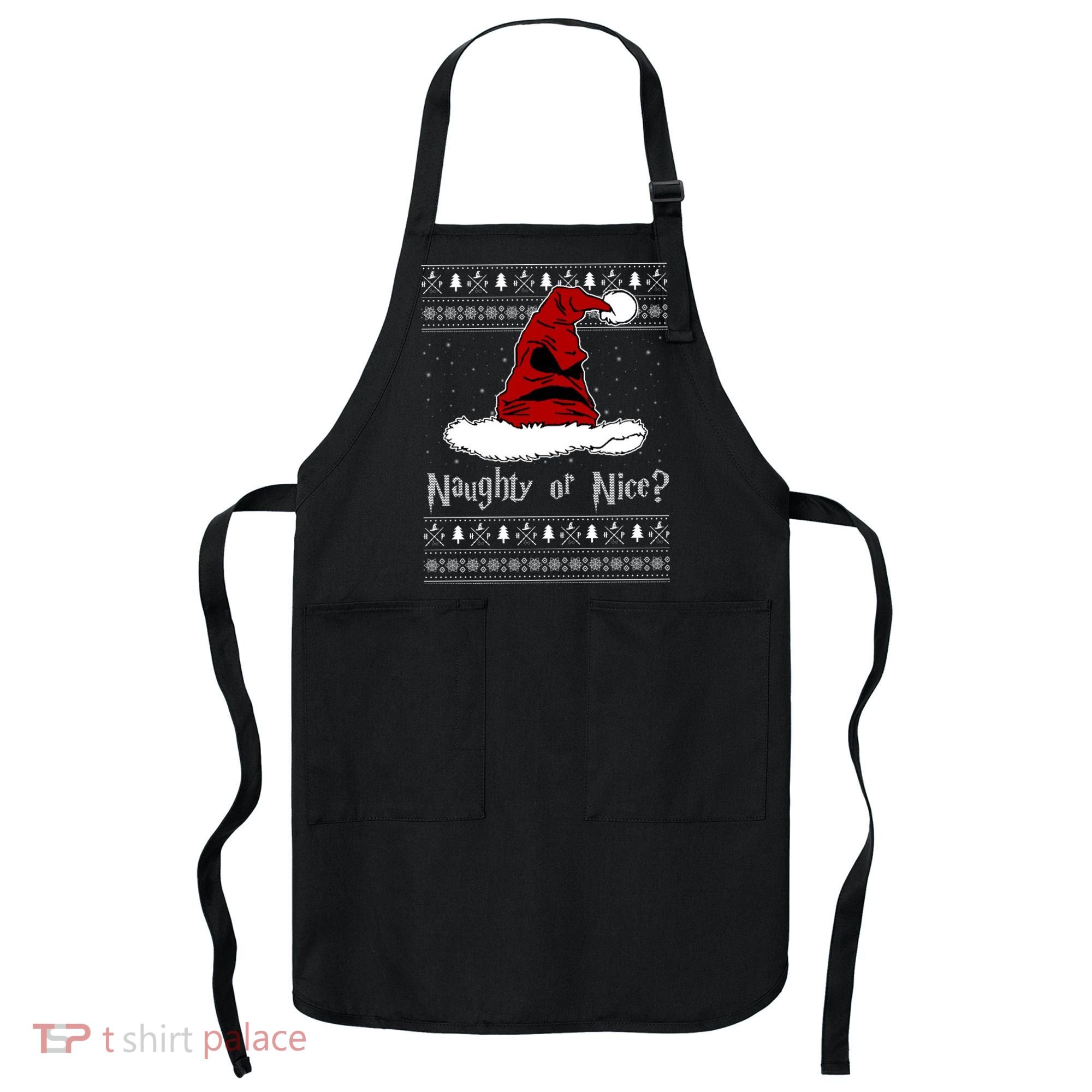 Naughty Or Nice? Sorting Santa Claus Ugly Christmas Sweater Apron