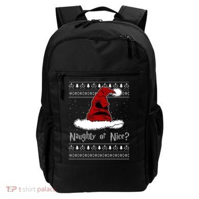 Naughty Or Nice? Sorting Santa Claus Ugly Christmas Sweater Backpack