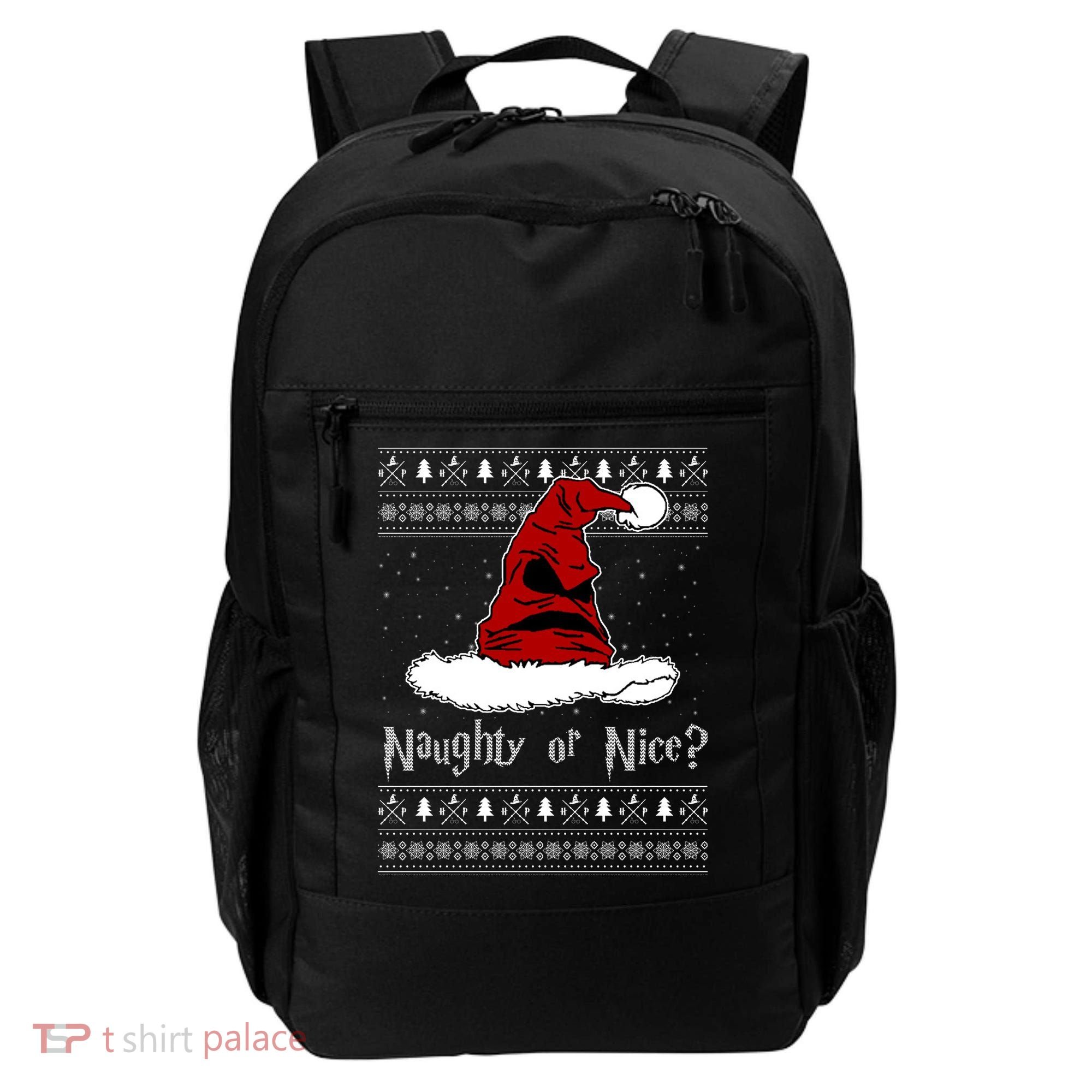 Naughty Or Nice? Sorting Santa Claus Ugly Christmas Sweater Backpack