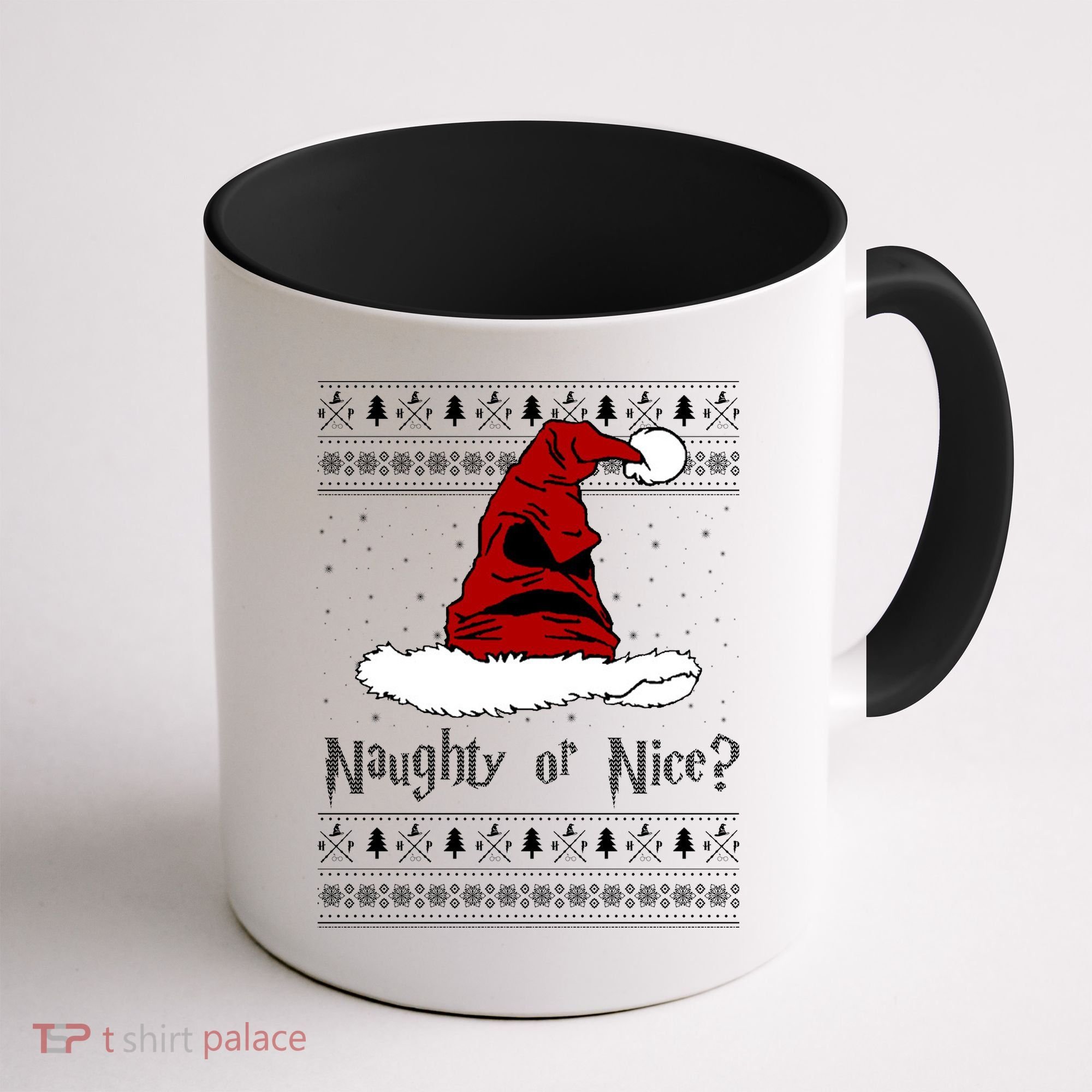 Naughty Or Nice? Sorting Santa Claus Ugly Christmas Sweater Coffee Mug