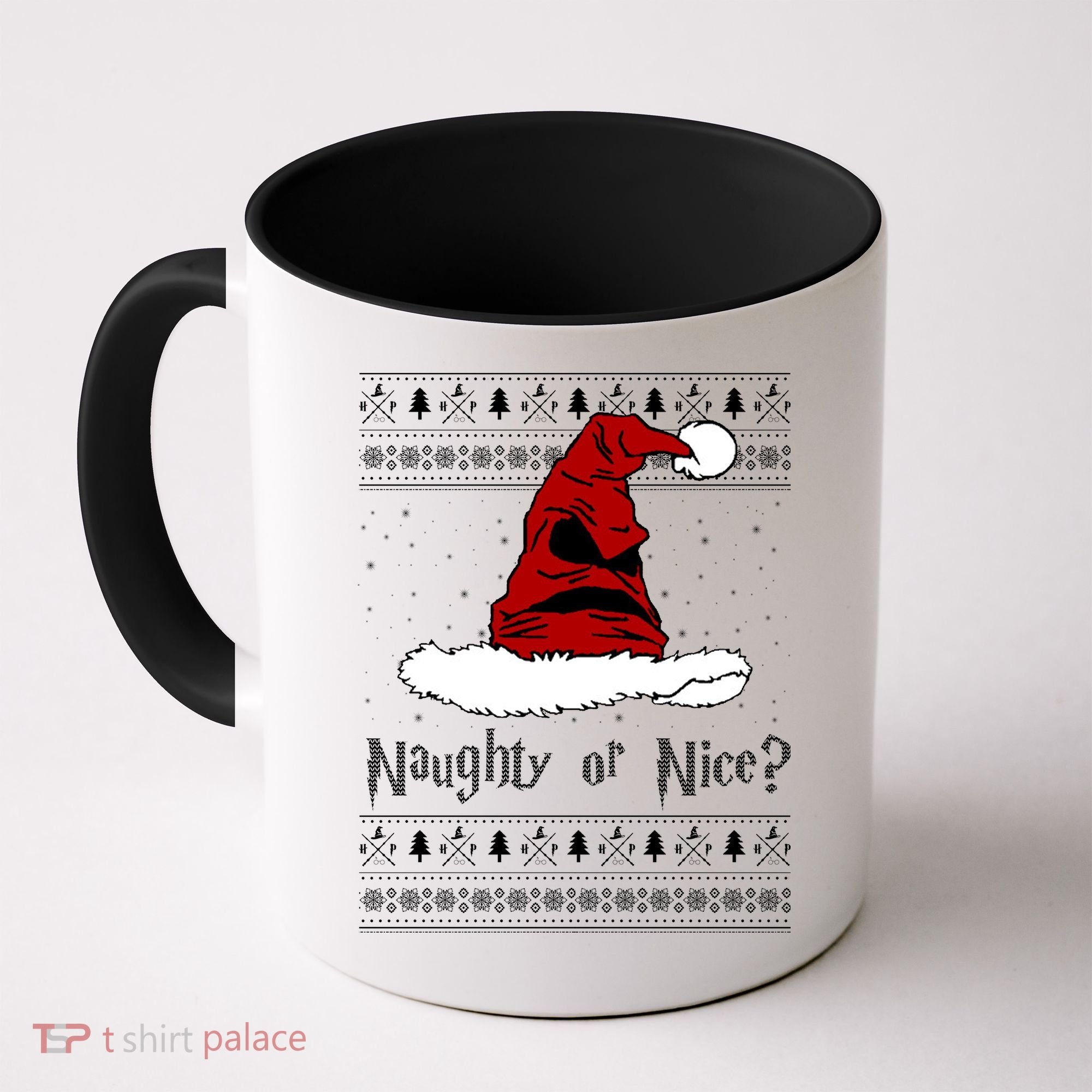 Naughty Or Nice? Sorting Santa Claus Ugly Christmas Sweater Coffee Mug