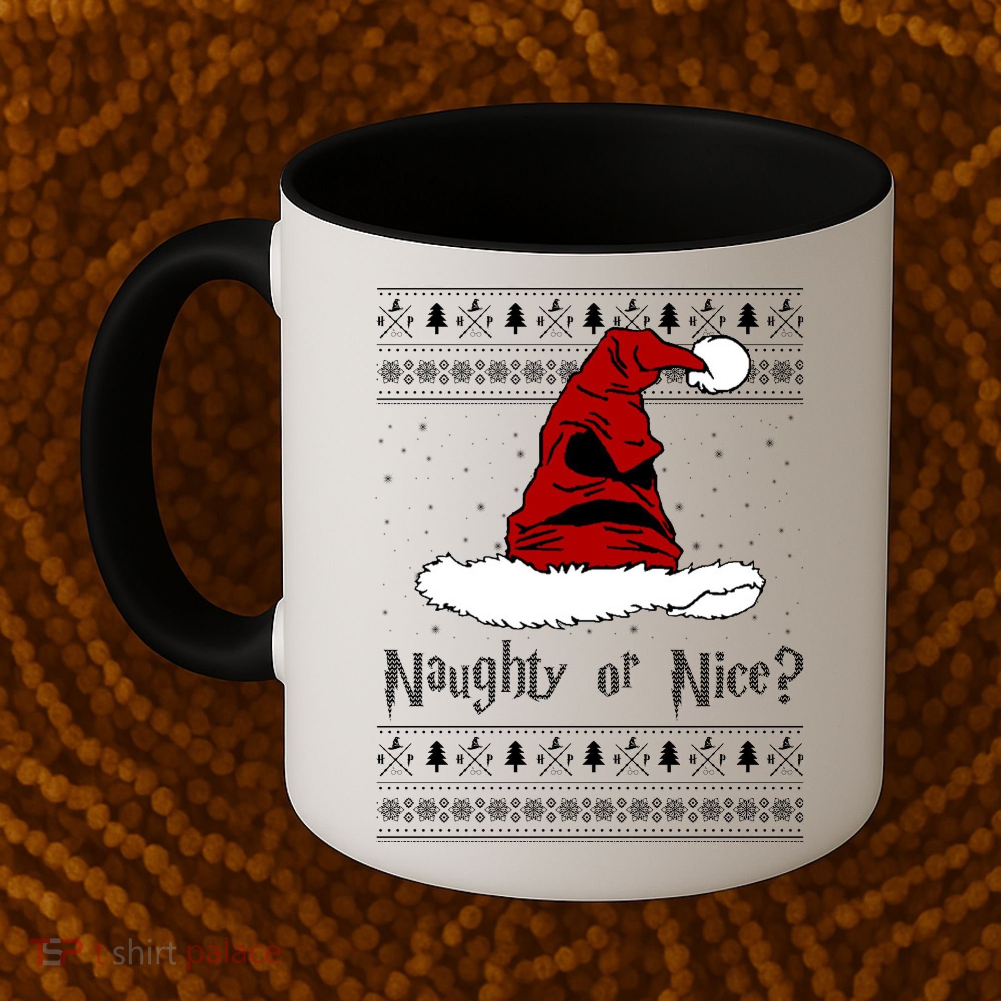 Naughty Or Nice? Sorting Santa Claus Ugly Christmas Sweater Coffee Mug