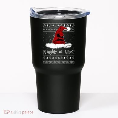 Naughty Or Nice? Sorting Santa Claus Ugly Christmas Sweater Tumbler
