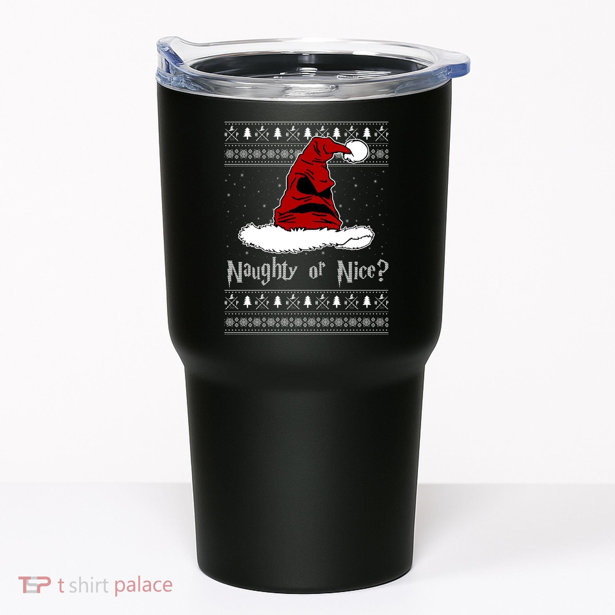 Naughty Or Nice? Sorting Santa Claus Ugly Christmas Sweater Tumbler