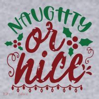 Naughty Or Nice Christmas Holiday Festive Women's Sweatshirt thumb 2