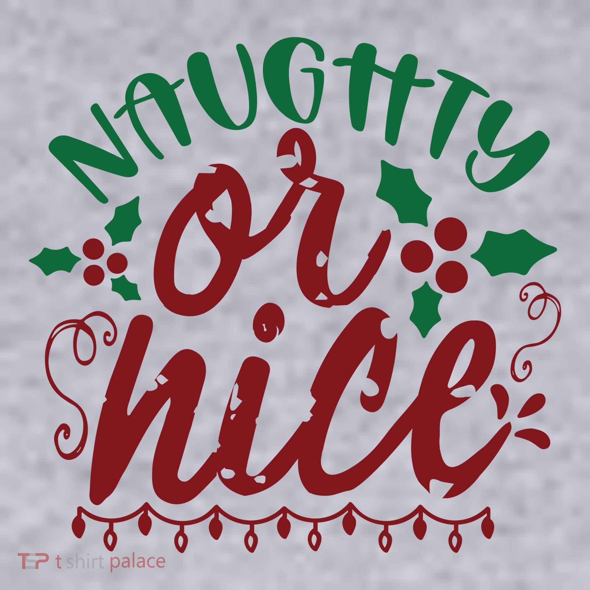 Naughty Or Nice Christmas Holiday Festive Women's Sweatshirt