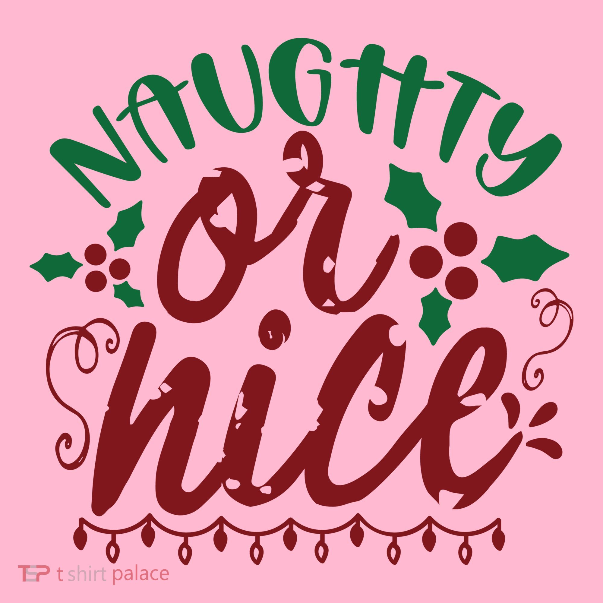 Naughty Or Nice Christmas Holiday Festive Coaster