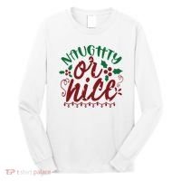 Naughty Or Nice Christmas Holiday Festive Long Sleeve Shirt thumb 0