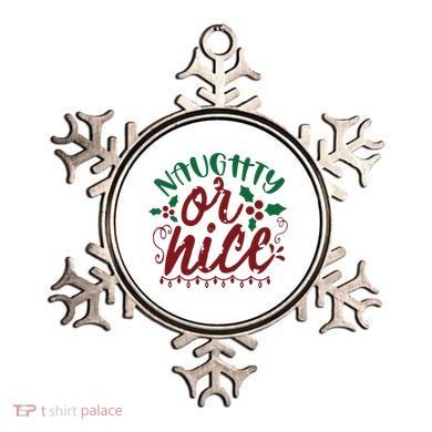 Naughty Or Nice Christmas Holiday Festive Ornament