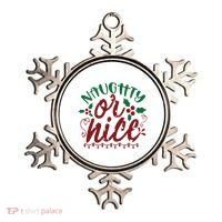 Naughty Or Nice Christmas Holiday Festive Ornament thumb 0