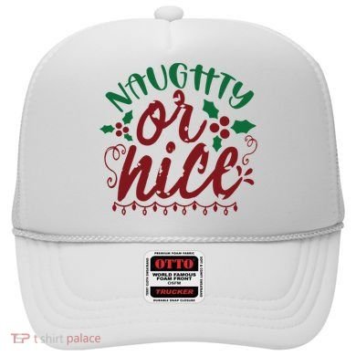 Naughty Or Nice Christmas Holiday Festive Hat