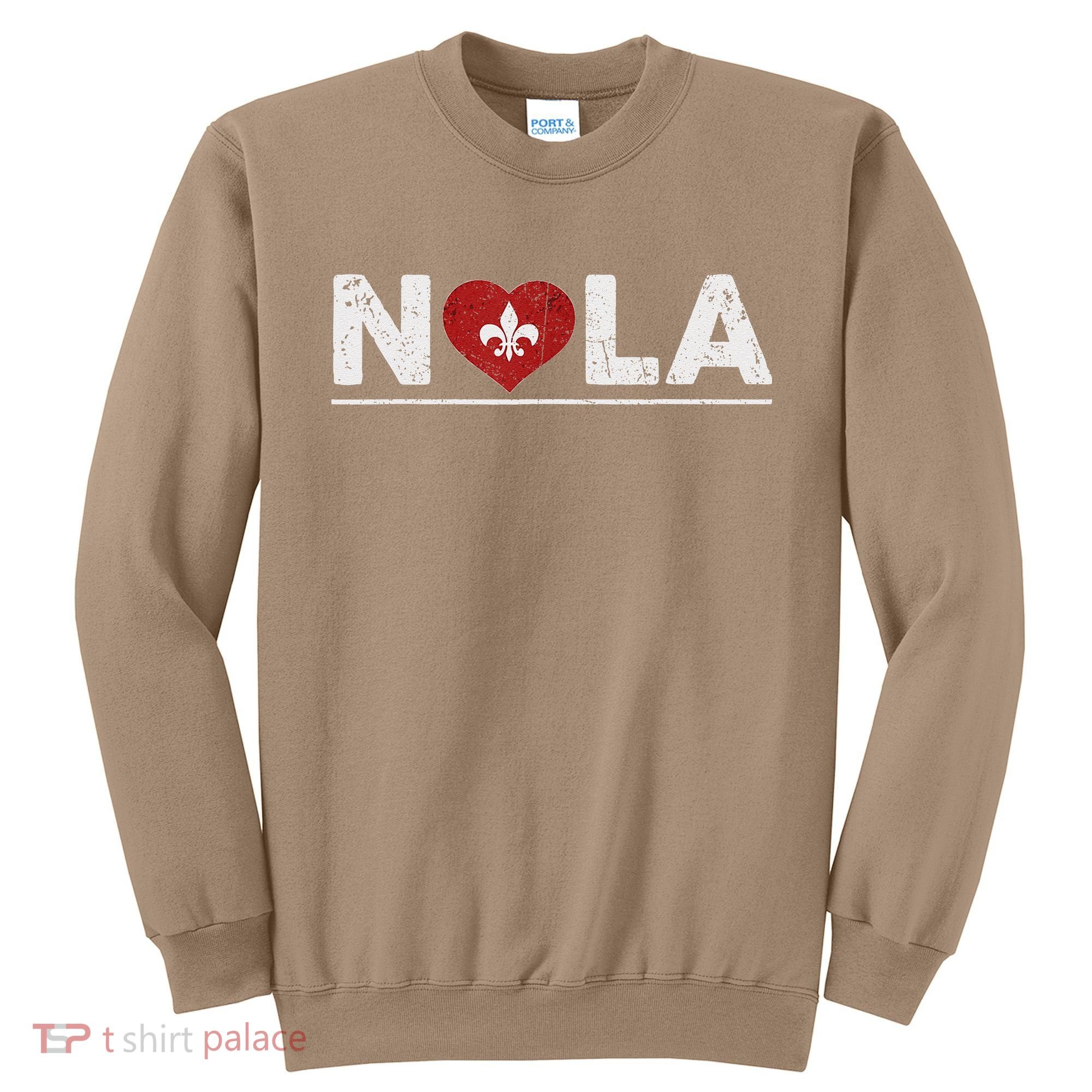 New Orleans Nola Strong Heart 2025 New Orleans Strong Sweatshirt