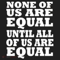 None of Us are Equal Until all of Us are Equal Golf Towel thumb 3