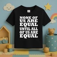 None of Us are Equal Until all of Us are Equal Toddler T-Shirt thumb 3