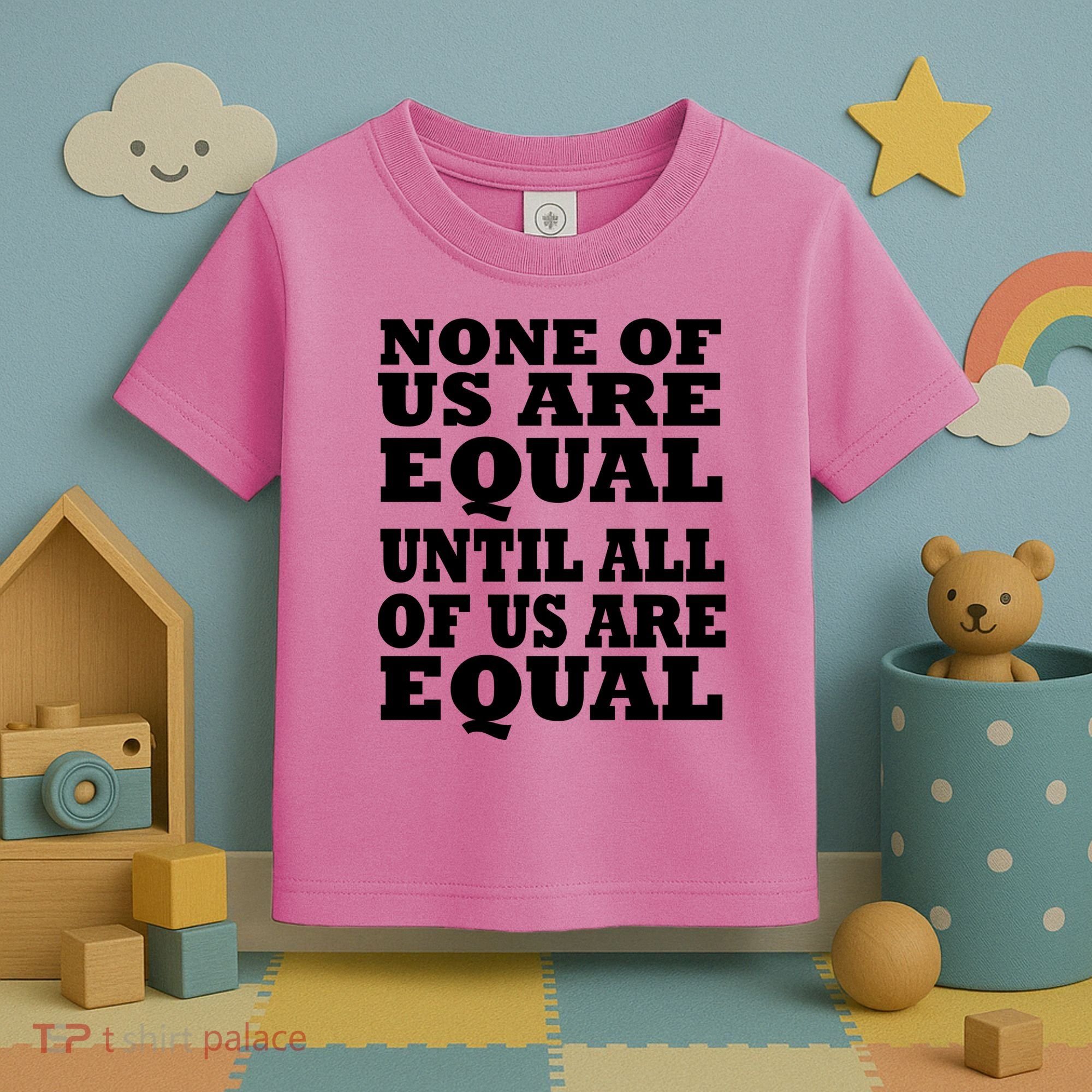 None Of Us Are Equal Until All Of Us Are Equal  Toddler T-Shirt