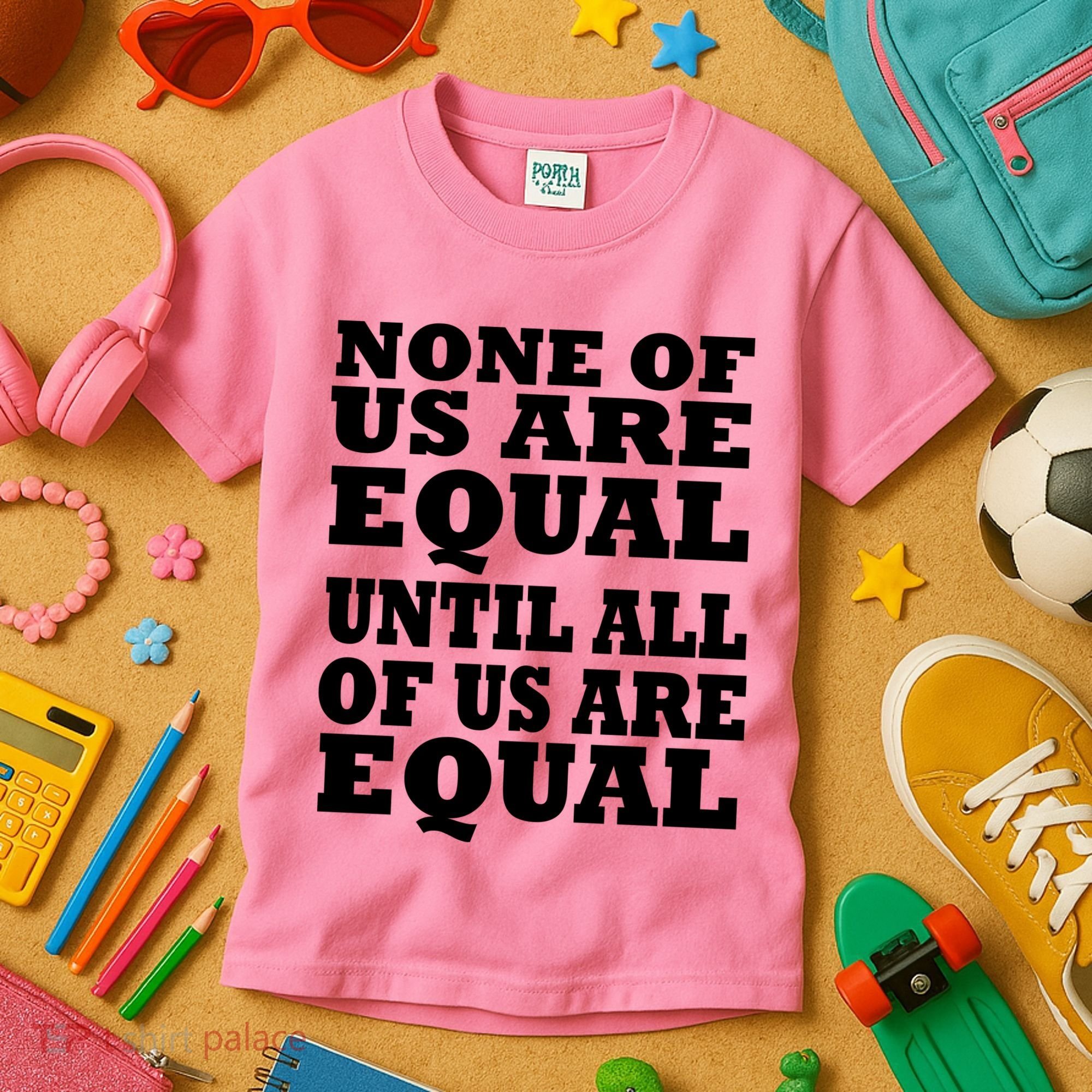 None Of Us Are Equal Until All Of Us Are Equal  Kids T-Shirt