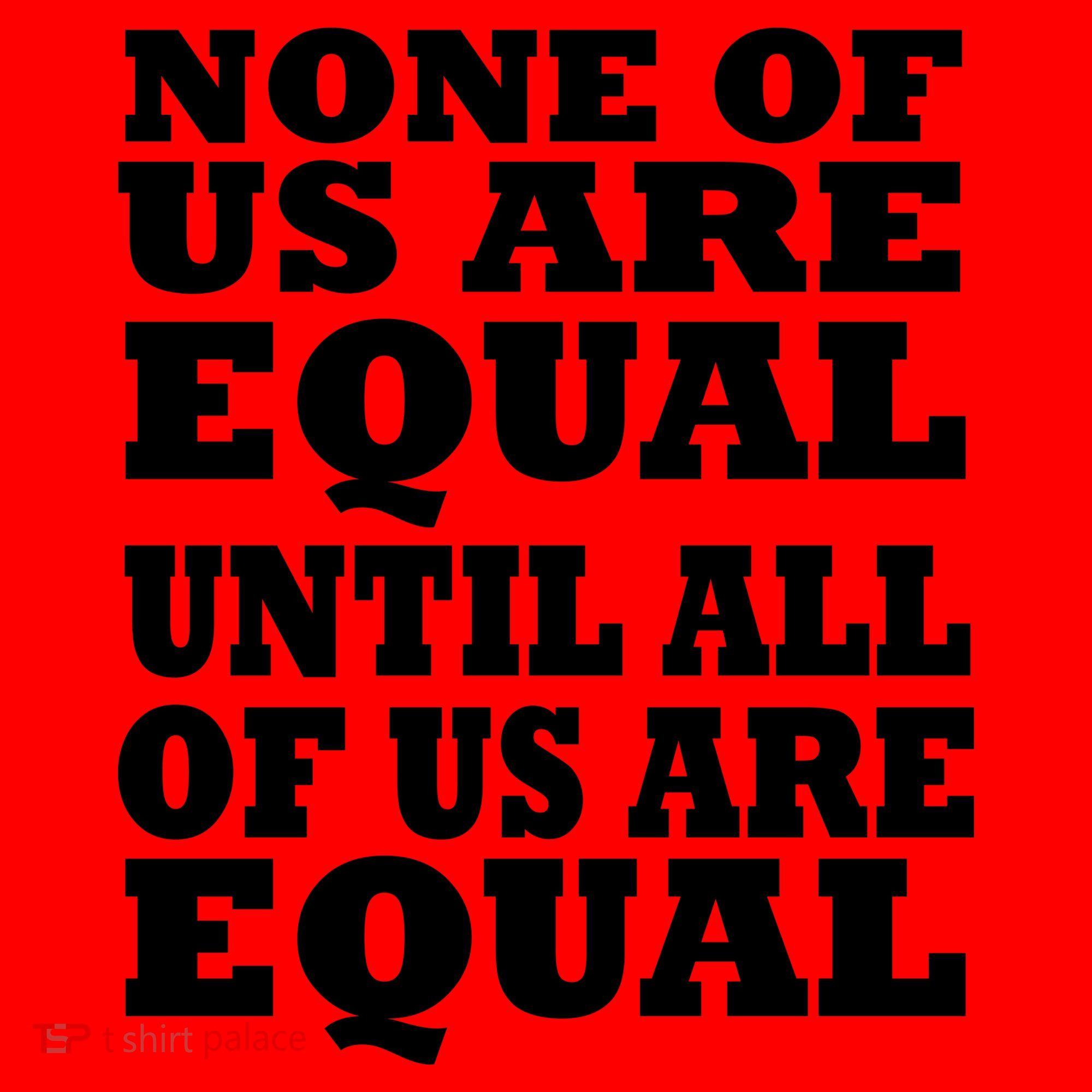 None of Us are Equal Until all of Us are Equal Santa Hat