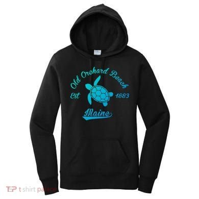 Nautical Old Orchard Beach Maine Sea Turtle Gift Women's Hoodie