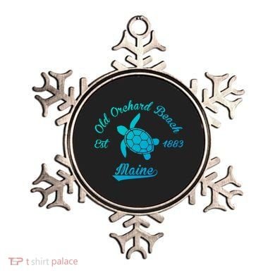 Nautical Old Orchard Beach Maine Sea Turtle Gift Ornament
