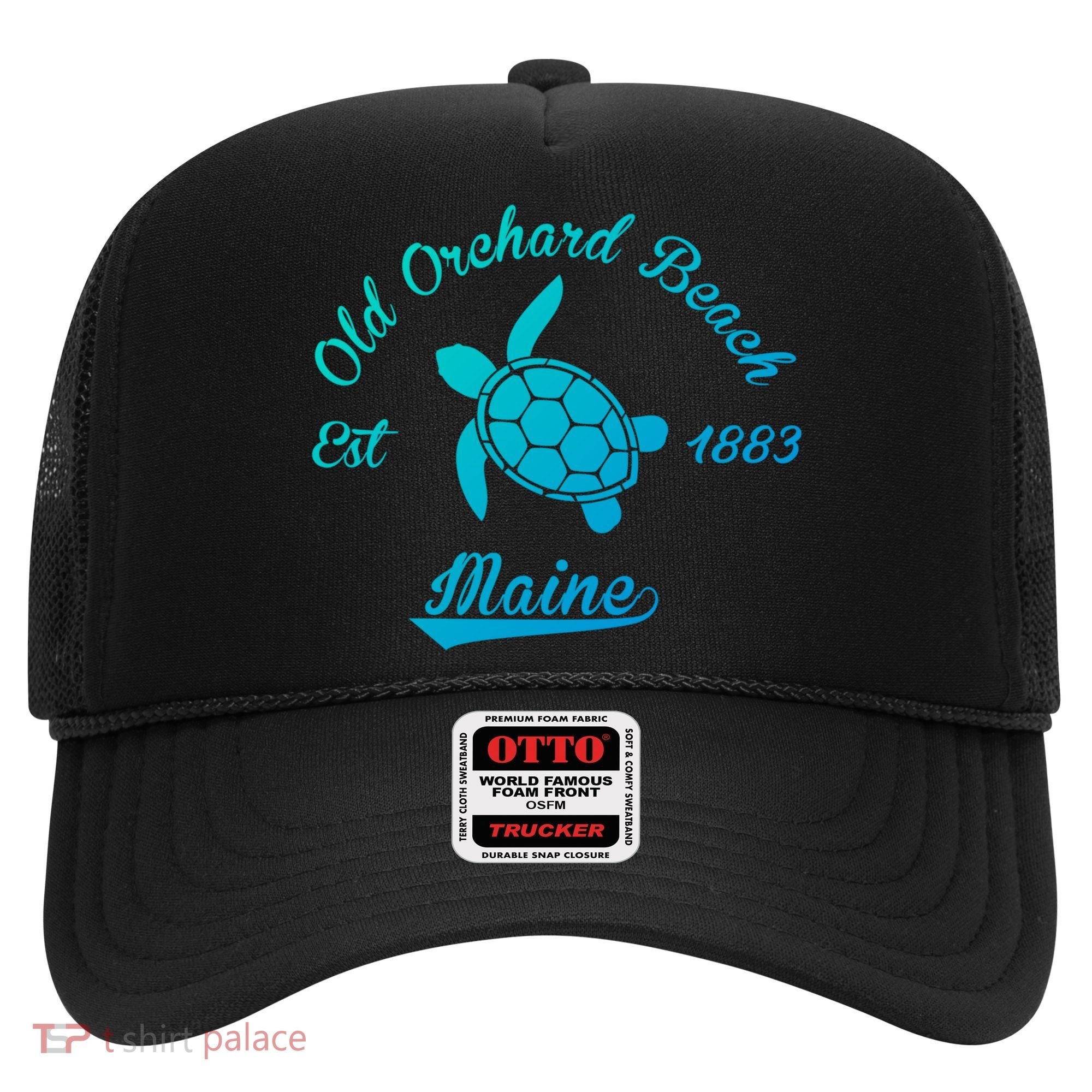Nautical Old Orchard Beach Maine Sea Turtle Gift Hat