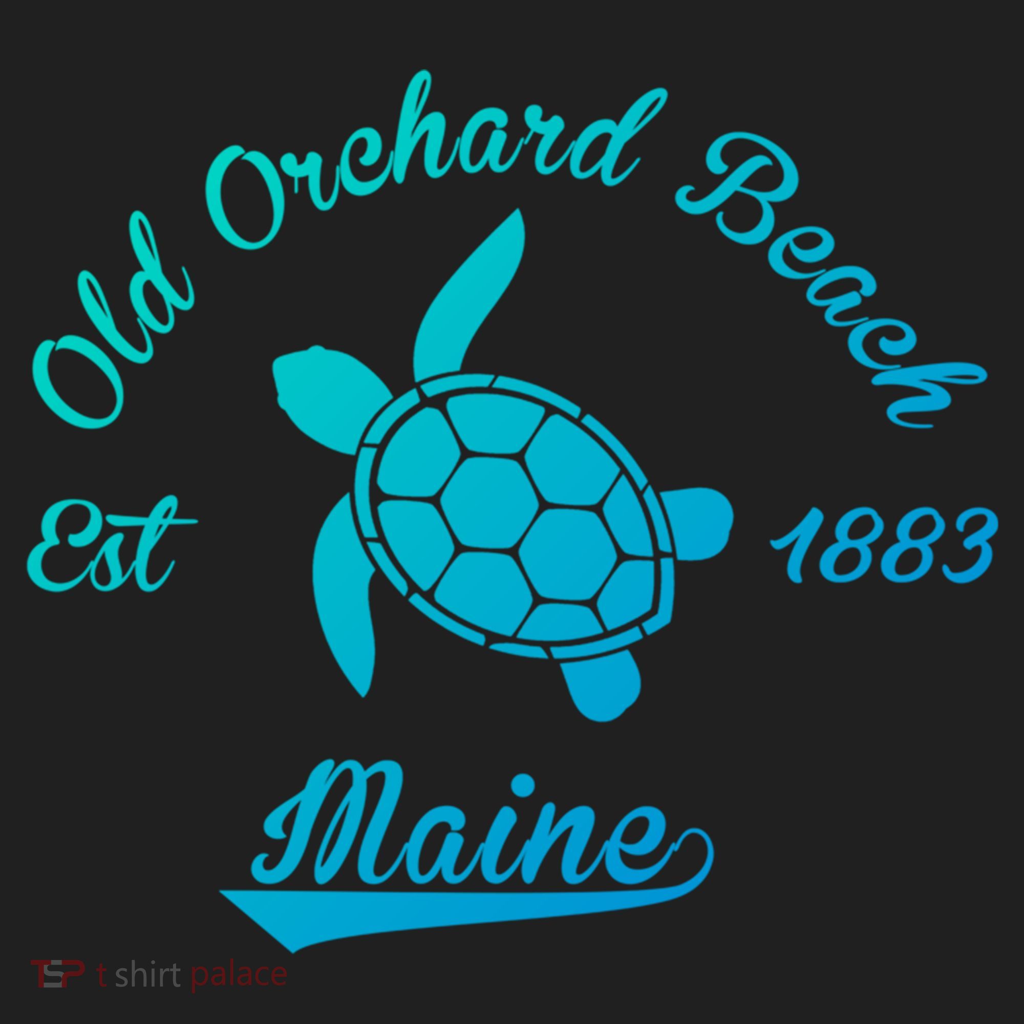 Nautical Old Orchard Beach Maine Sea Turtle Gift Hat