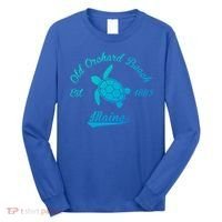 Nautical Old Orchard Beach Maine Sea Turtle Gift Long Sleeve Shirt thumb 0