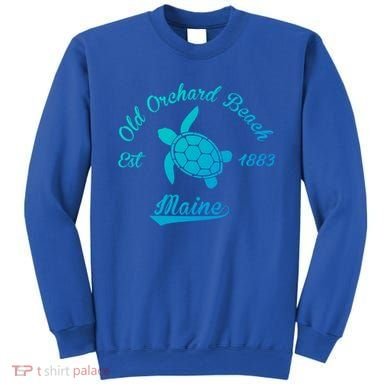 Nautical Old Orchard Beach Maine Sea Turtle Gift Sweatshirt