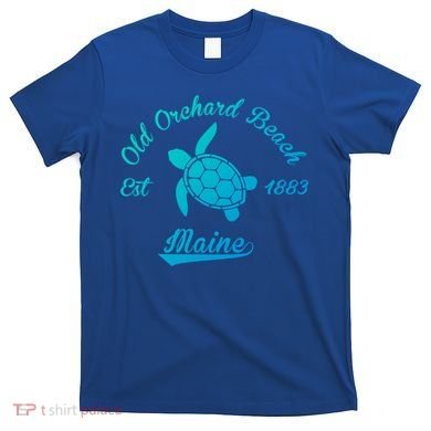 Nautical Old Orchard Beach Maine Sea Turtle Gift T-Shirt