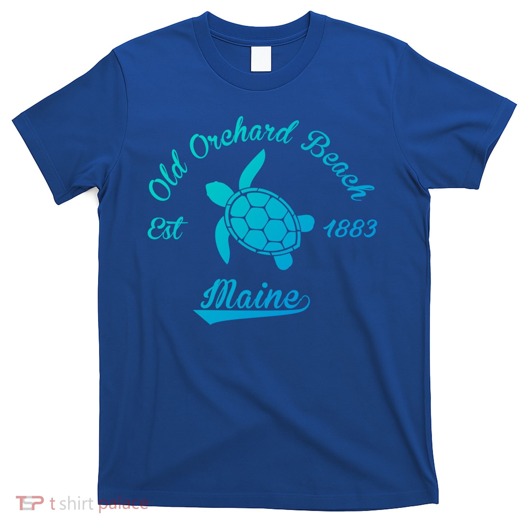 Nautical Old Orchard Beach Maine Sea Turtle Gift T-Shirt