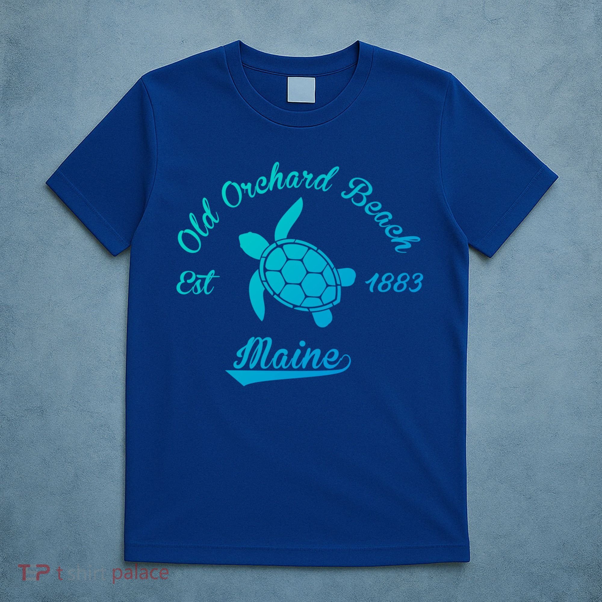 Nautical Old Orchard Beach Maine Sea Turtle Gift T-Shirt