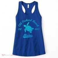 Nautical Old Orchard Beach Maine Sea Turtle Gift Women's Tank Top thumb 0