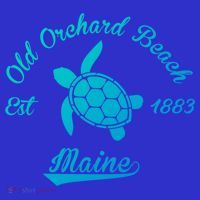 Nautical Old Orchard Beach Maine Sea Turtle Gift Women's Tank Top thumb 5