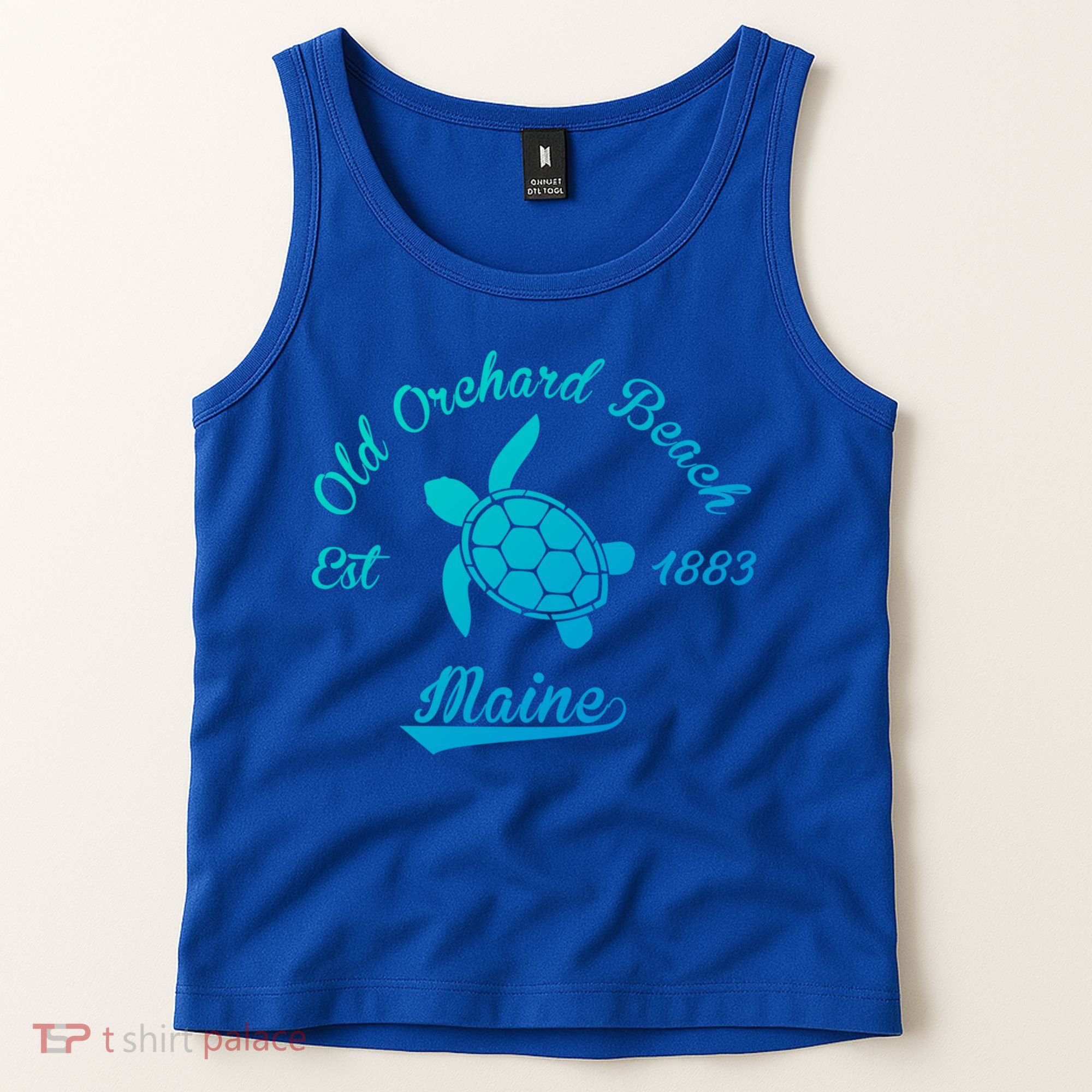 Nautical Old Orchard Beach Maine Sea Turtle Gift Tank Top
