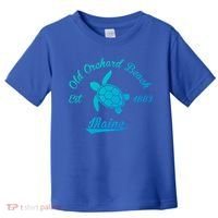 Nautical Old Orchard Beach Maine Sea Turtle Gift Toddler T-Shirt thumb 0