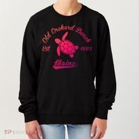 Nautical Old Orchard Beach Maine Sea Turtle Gift Women's Sweatshirt thumb 0