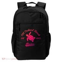 Nautical Old Orchard Beach Maine Sea Turtle Gift Backpack thumb 0