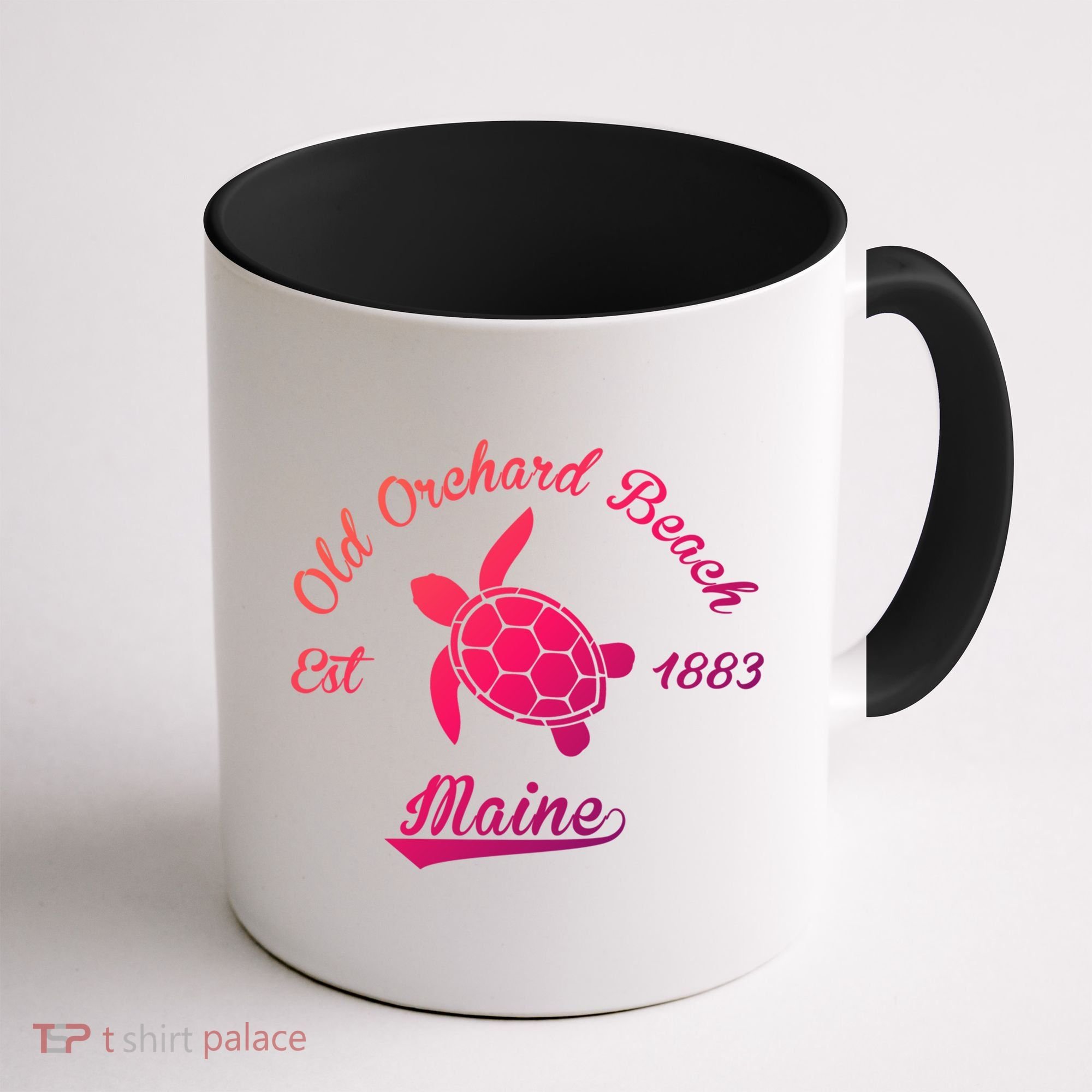 Nautical Old Orchard Beach Maine Sea Turtle Gift Coffee Mug