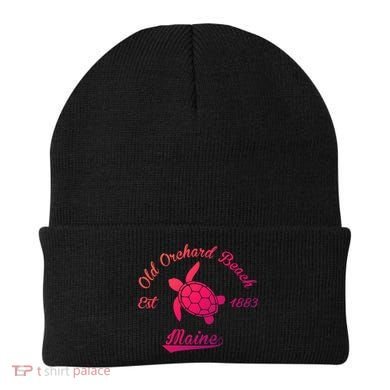 Nautical Old Orchard Beach Maine Sea Turtle Gift Beanie