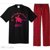 Nautical Old Orchard Beach Maine Sea Turtle Gift Pajama Set thumb 0