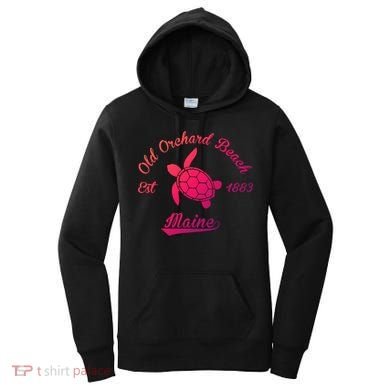 Nautical Old Orchard Beach Maine Sea Turtle Gift Women's Hoodie