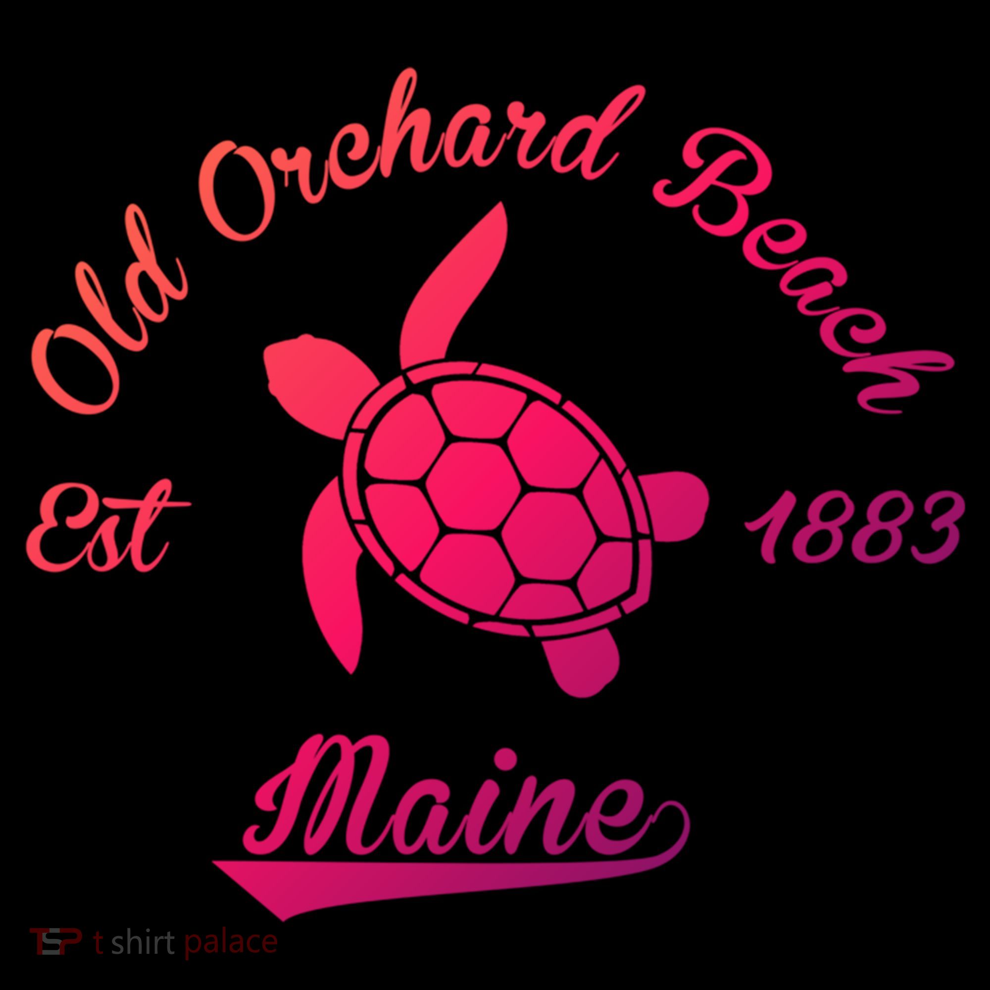 Nautical Old Orchard Beach Maine Sea Turtle Gift Women's Hoodie