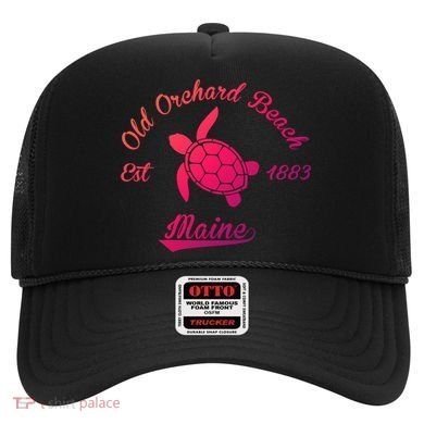 Nautical Old Orchard Beach Maine Sea Turtle Gift Hat