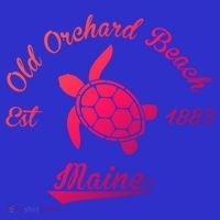 Nautical Old Orchard Beach Maine Sea Turtle Gift Apron thumb 3