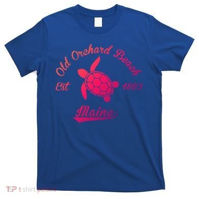 Nautical Old Orchard Beach Maine Sea Turtle Gift T-Shirt