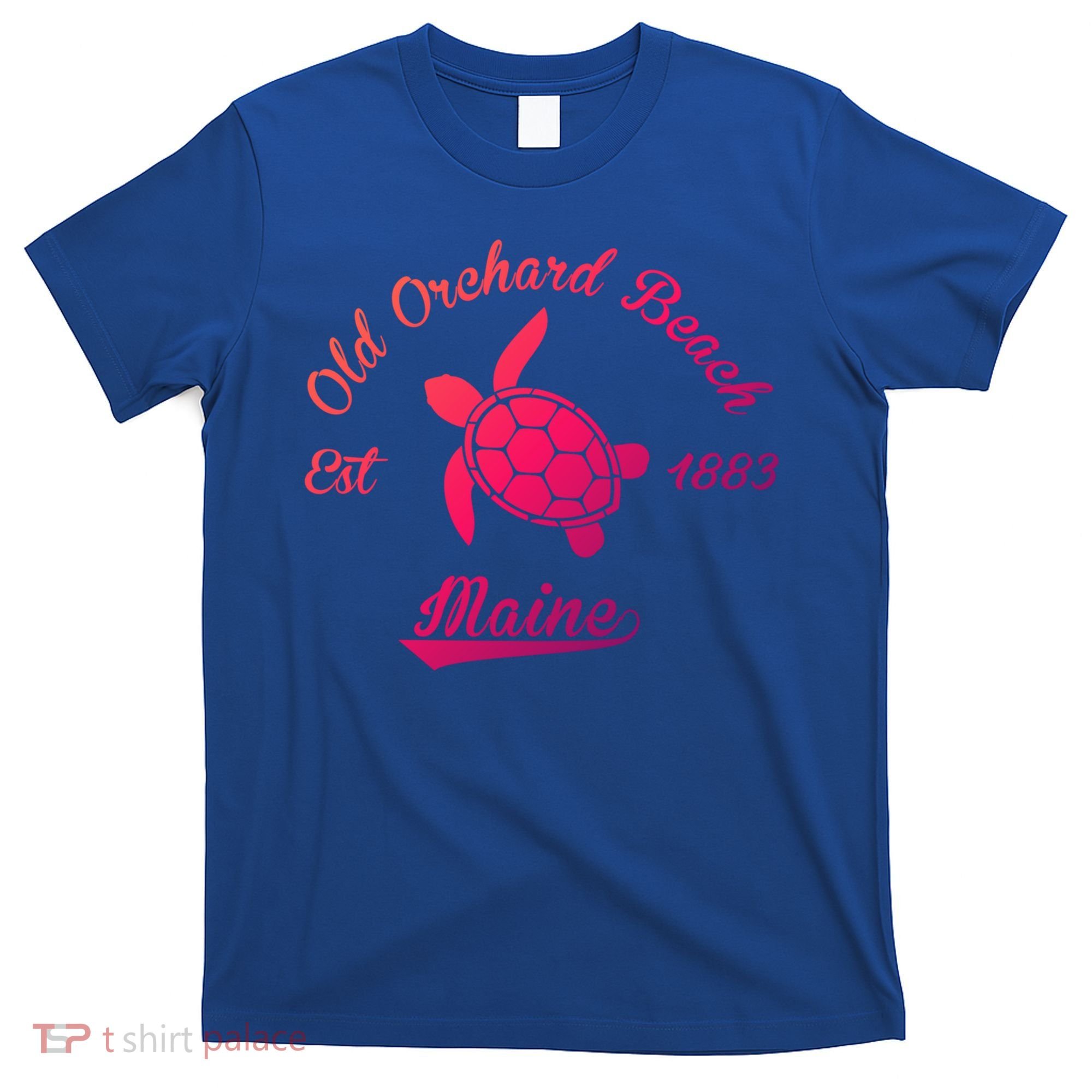 Nautical Old Orchard Beach Maine Sea Turtle Gift T-Shirt