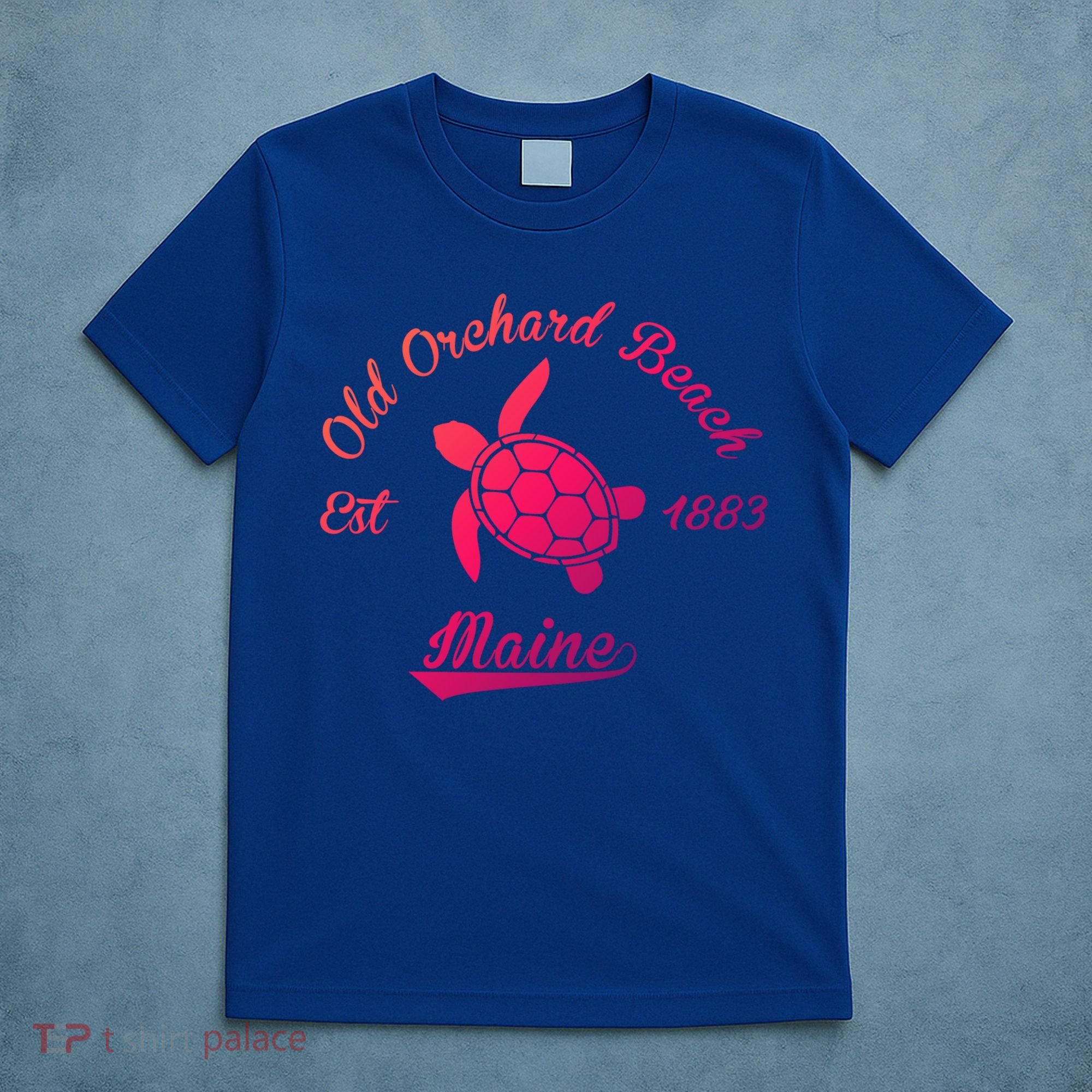 Nautical Old Orchard Beach Maine Sea Turtle Gift T-Shirt