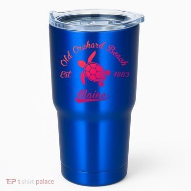 Nautical Old Orchard Beach Maine Sea Turtle Gift Tumbler