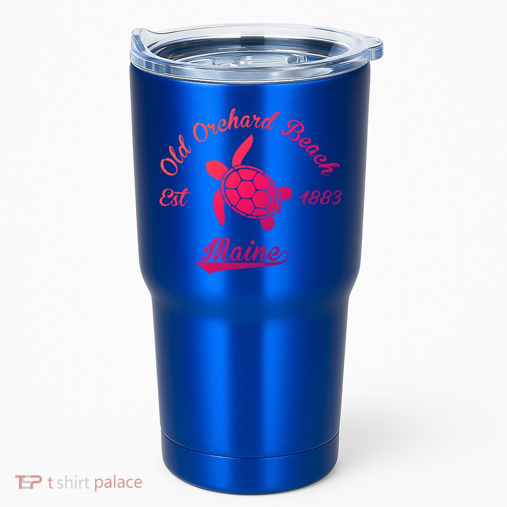 Nautical Old Orchard Beach Maine Sea Turtle Gift Tumbler