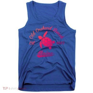 Nautical Old Orchard Beach Maine Sea Turtle Gift Tank Top